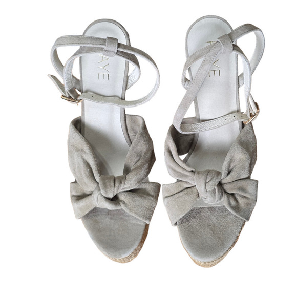 Raye espadrille wedge sandal open toe size 8.5 - Picture 4 of 7